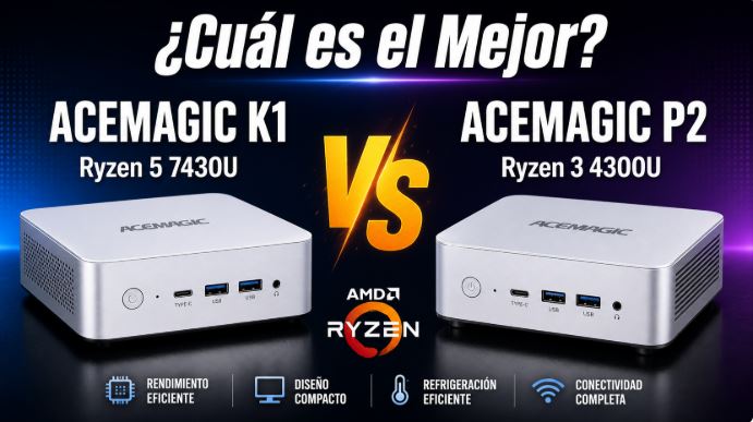 ACEMAGIC K1 vs ACEMAGIC P2: Which is the Best Mini PC from the Brand?