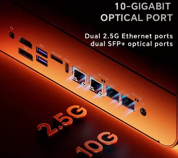 AOOSTAR WTR Max Connections and Ports