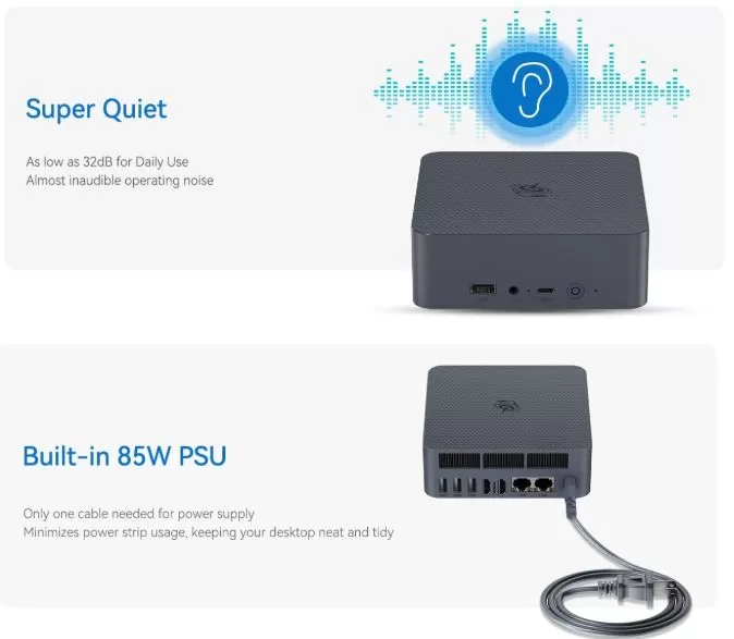 Noise and Power Consumption of the Mini PC