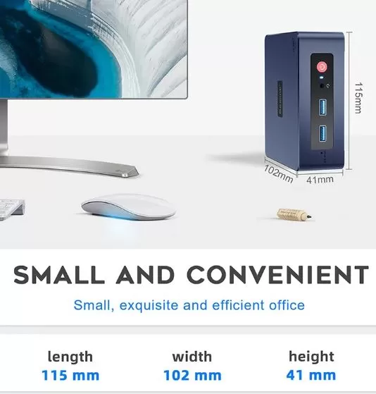 Dimensões do Beelink S12 Pro