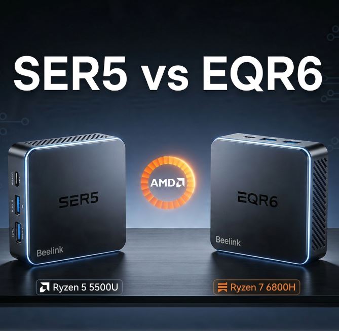 Beelink SER5 vs Beelink EQR6: Confronto completo 2026: quale mini PC acquistare?