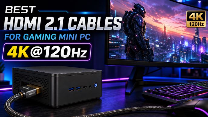 Best HDMI 2.1 Cables for Mini PC Gaming with 4K@120Hz Output