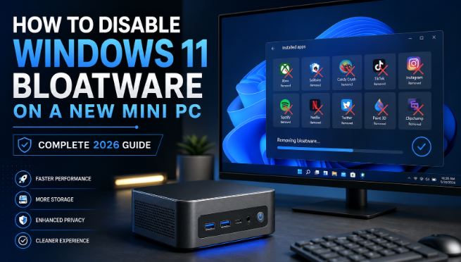 How to Disable Windows 11 Bloatware on a New Mini PC (Guide 2026)