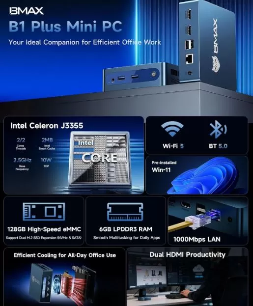 BMAX B1 Plus Technical Specifications