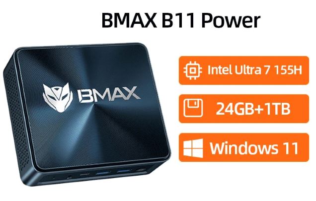 BMAX B11 Power Analysis: Intel Core Ultra 7 155H Review