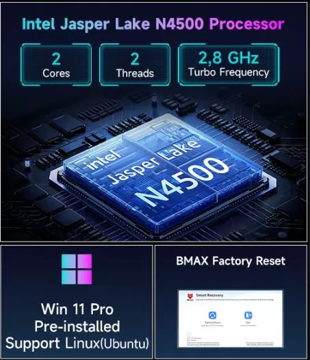 Rendimiento del procesador Intel N4500