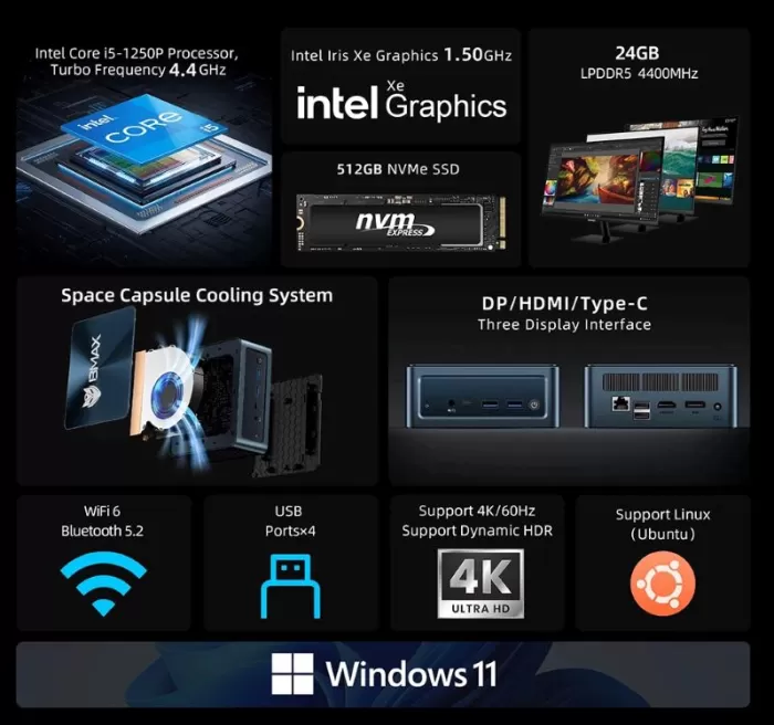 Especificações do Bmax B9 plus