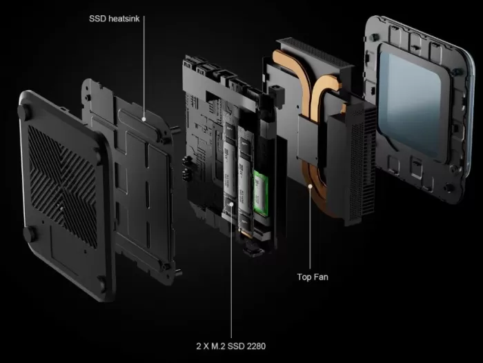 Interior view of the Chatreey AN3P mini PC