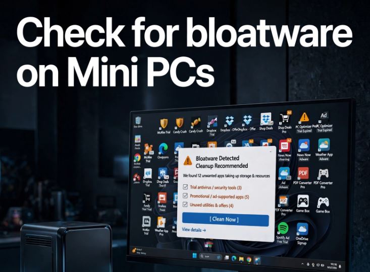Many Mini PCs sold include bloatware: here's how to check if yours does too