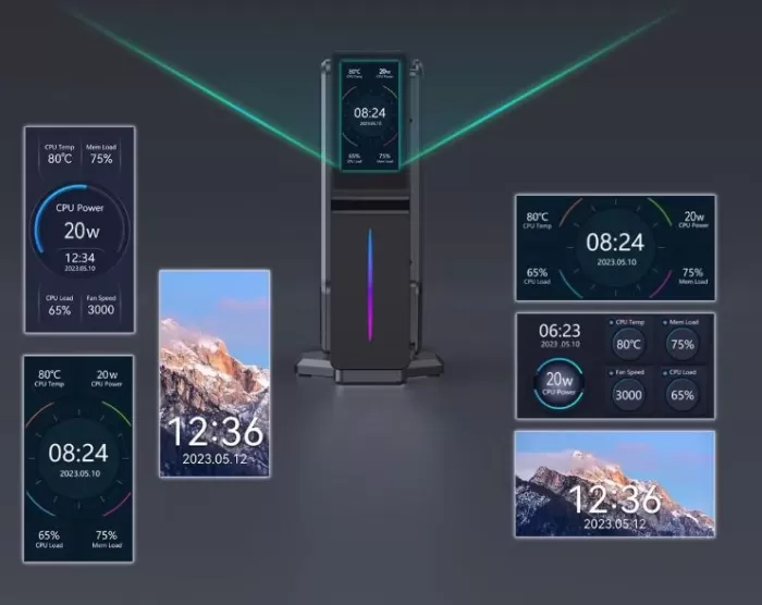 Performance and Software, Informative LCD Display