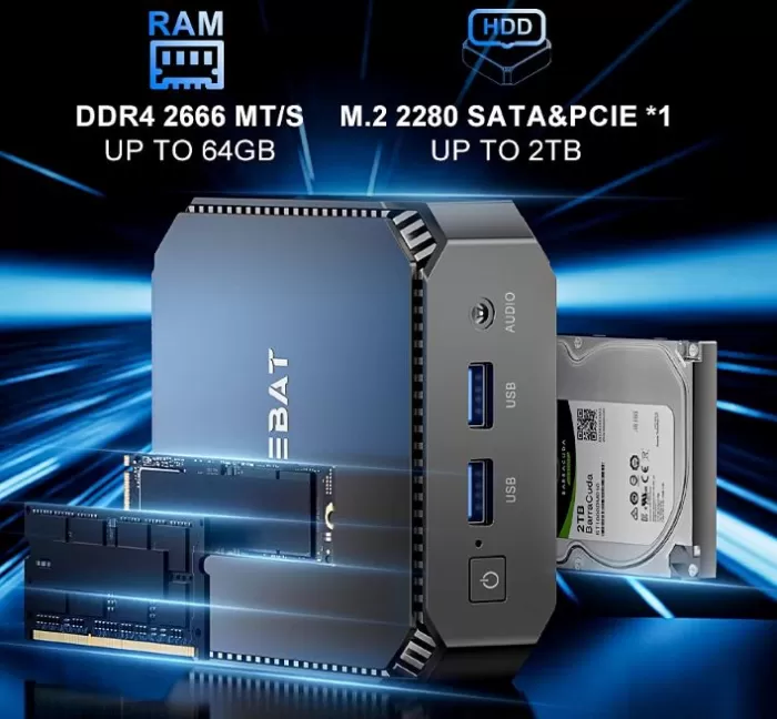 Desempenho interno do mini PC Firebat T2