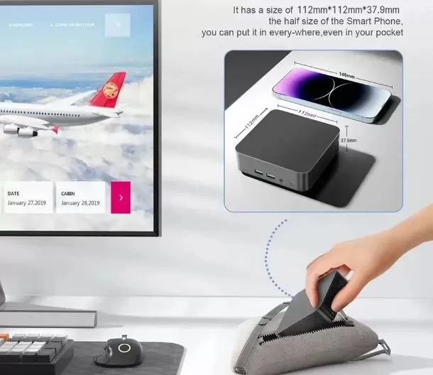 Fuchu mini PC dimensions