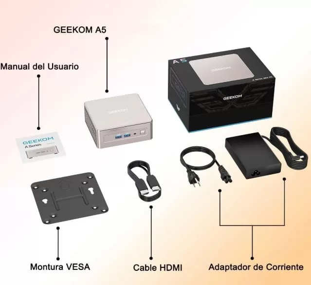 Geekom A5 Box Contents