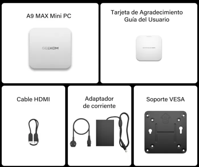 Contenido de la Caja