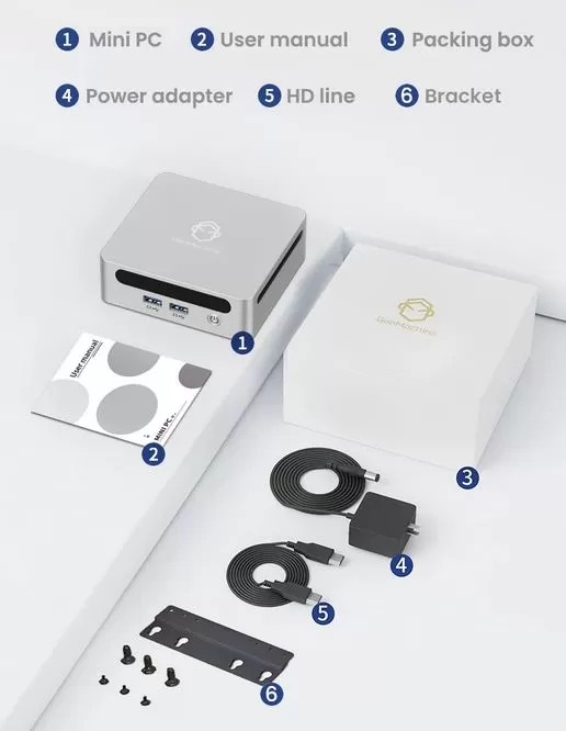 Contenido de la caja