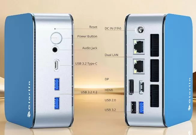 Connections and Ports of the GT103 Mini PC