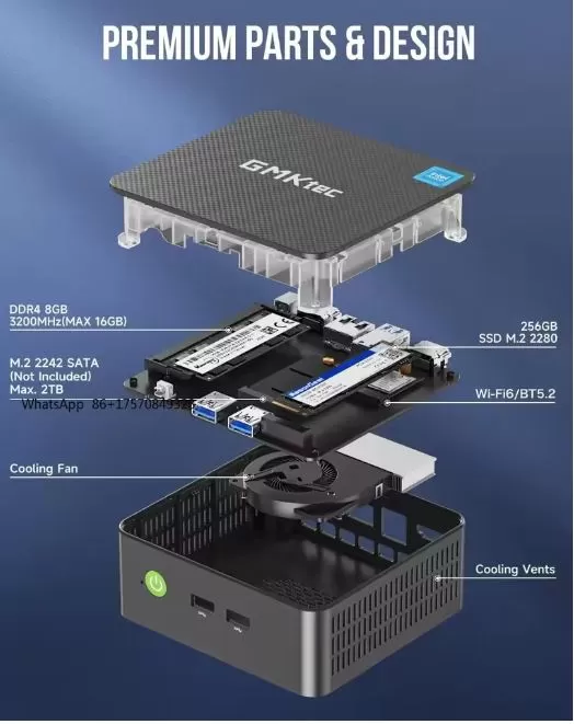 Ampliación RAM y SSD. Aspecto interior del mini PC