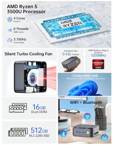GMKtec NucBox G10 Especificaciones