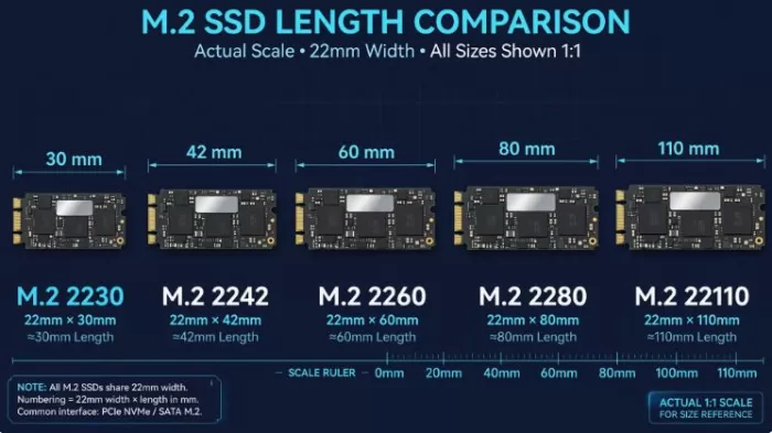 M.2 SSD dimensions