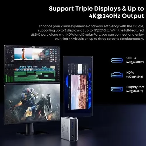 Unterstützt 3 Bildschirme, Multimedia, Acer Gadget e10 ERBox 1 Mini-PC