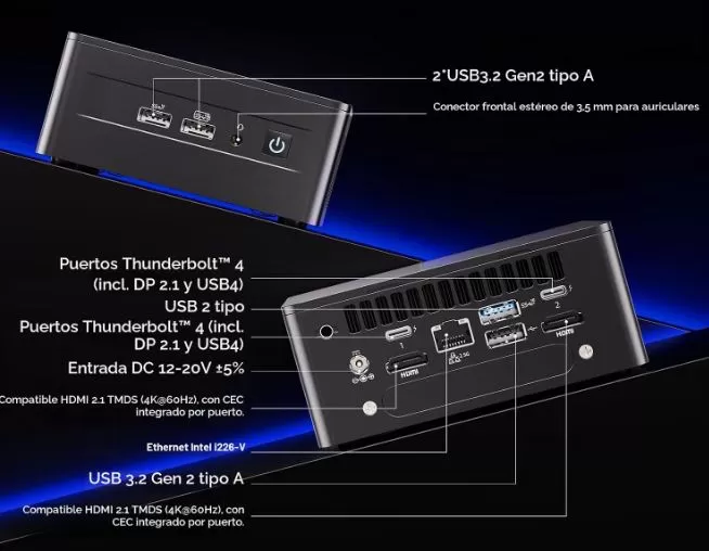 ASUS NUC 13 Pro Connections and Ports