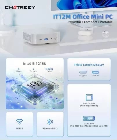 Chatreey IT12M Mini PC Specifications