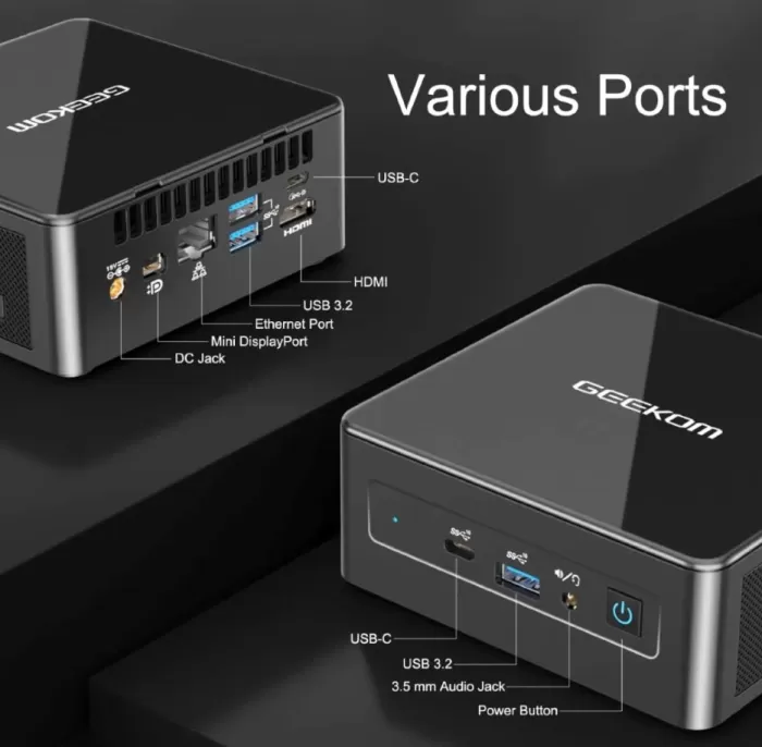 Geekom it8 Mini PC Connectivity