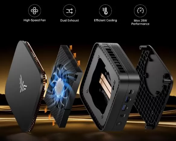 KAMRUI P1 Mini PC Cooling System