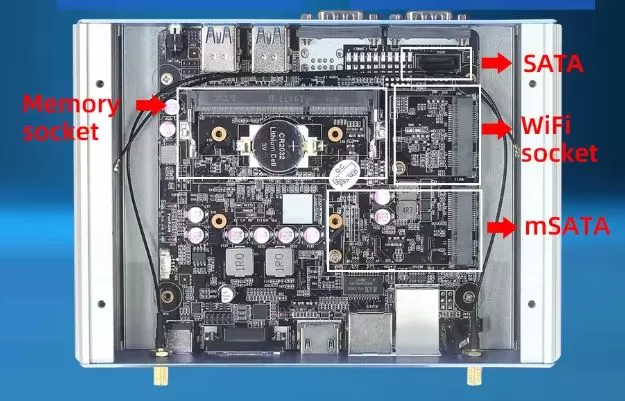 Inside of the mini PC