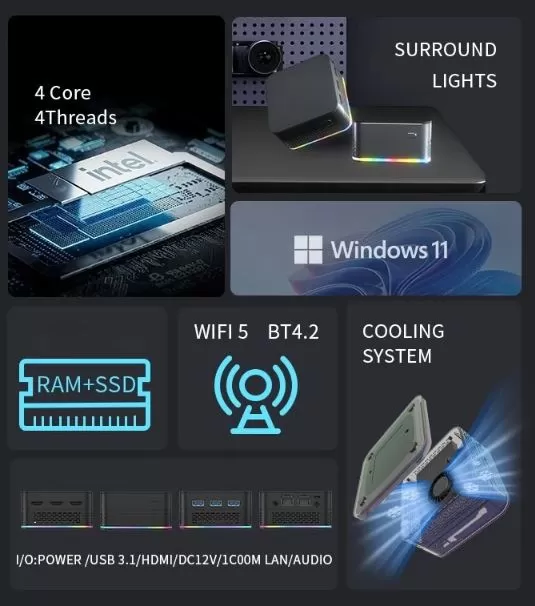 Mini PC T9 Plus Specifications