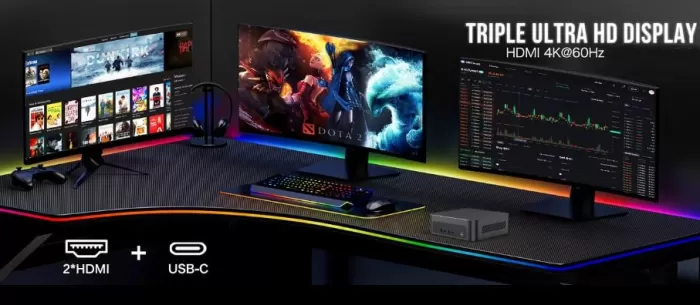 The MLLSE G5 Pro mini PC supports triple screens