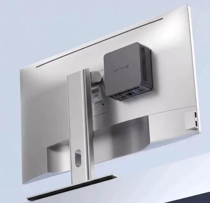 Available VESA mount for connection behind the monitor