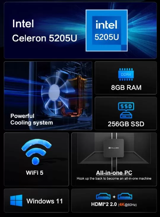 Technical Specifications for the MLLSE M2 Plus Mini PC