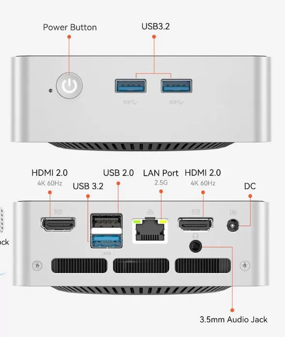 Connectivity and Extras of the Mllse mini PC M5