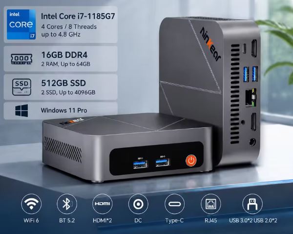 Ninkear M7 con Intel Core i7-1185G7: recensione della nuova versione del Mini PC ultra-silenzioso