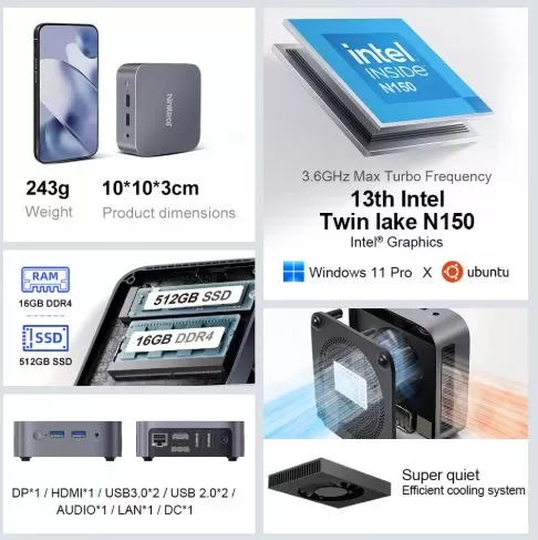 Ninkear MBox 11 Mini PC Specifications