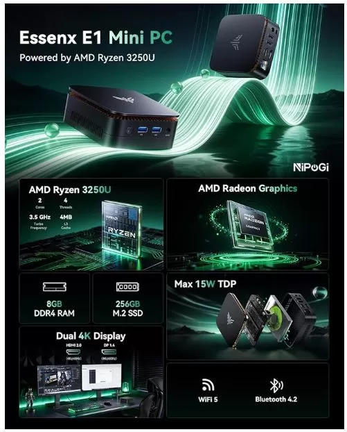 Nipogi Essenx E1 Mini PC Specifications