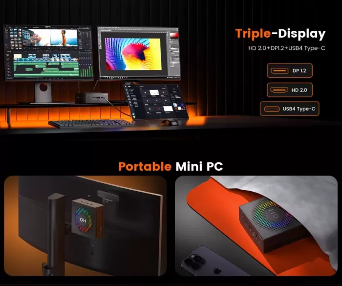 Triple screen, VESA mount