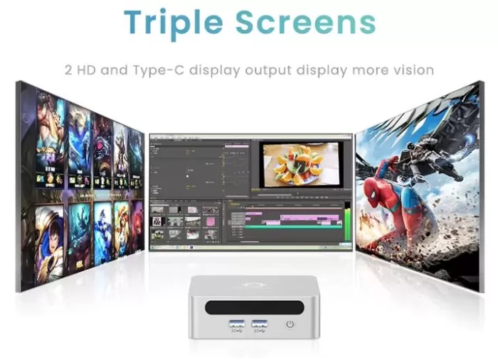 Triple Screen Support for the Genmachine Ren7000 Pro Ryzen7 7840u Mini PC