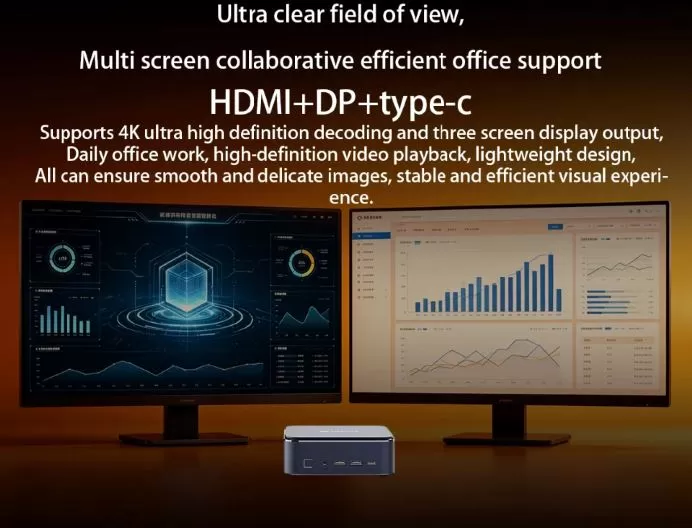 SOYO M5 Mini PC Display and Multimedia