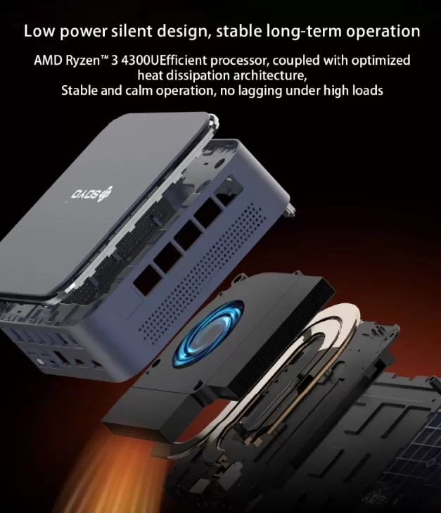 Energy consumption, noise and temperature of the Soyo Y5 mini PC