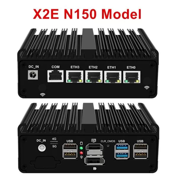 Äußeres Erscheinungsbild des Topton X2E Lüfterlosen Mini-PC-Modells