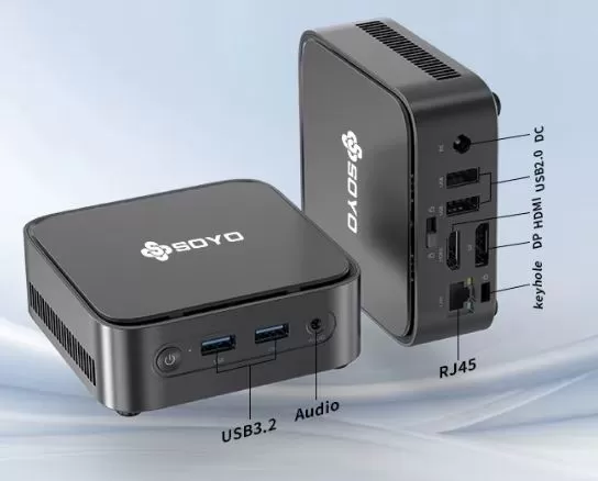 SOYO Mini PC Connections and Ports