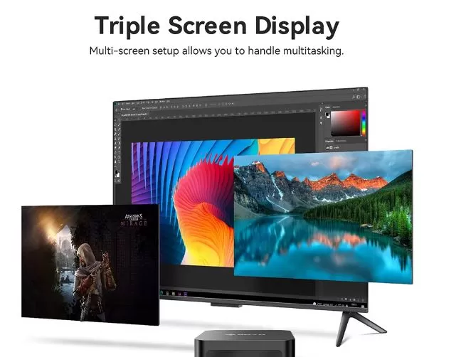 Display and multimedia, supports triple 4K displays