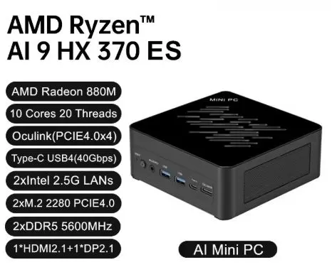 Topton AMD Ryzen AI 9 370 ES